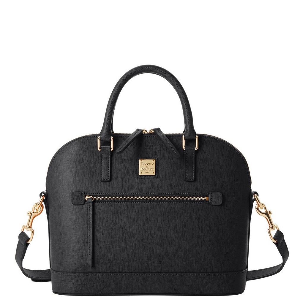 Dooney & Bourke Saffiano Domed Zip Satchel NEW WO TAGS